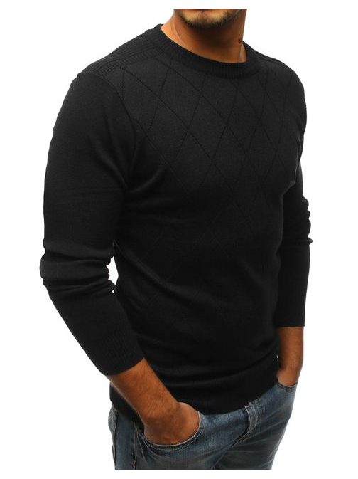 Fekete mintás pulóver