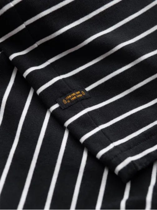 Nyári rövid ujjú póló fekete-fehér v2 om-tsct-0183