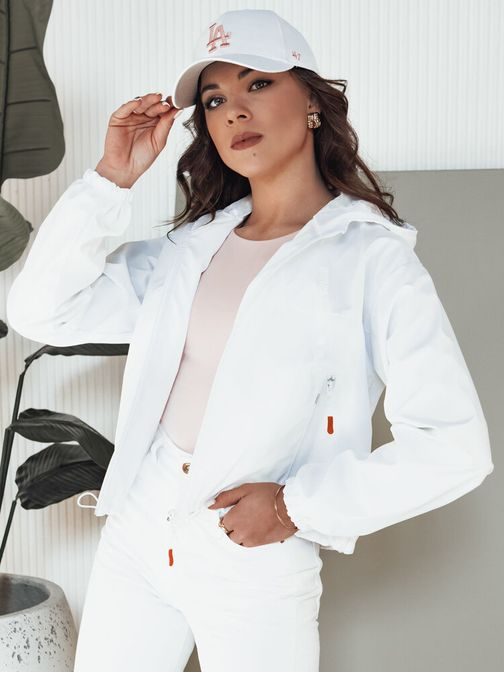 Trendi női fehér dzseki Alondrass