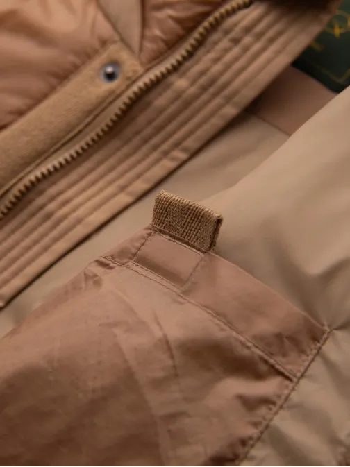 Steppelt bézs férfi parka zsebekkel V2 JALJ-0308