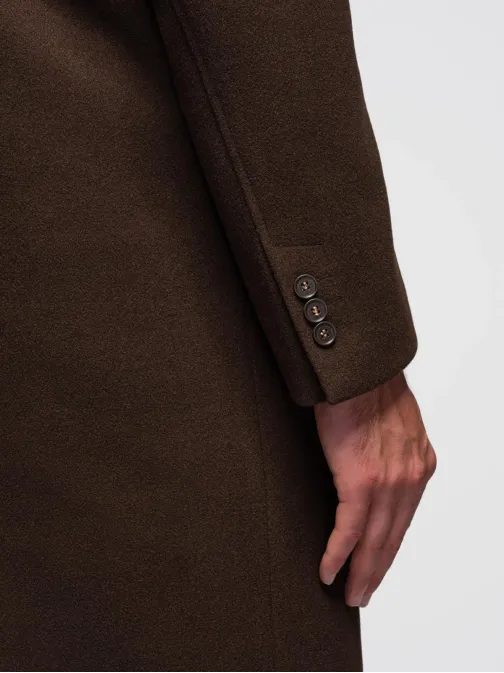 Barna férfi télikabát om-cowc-0135