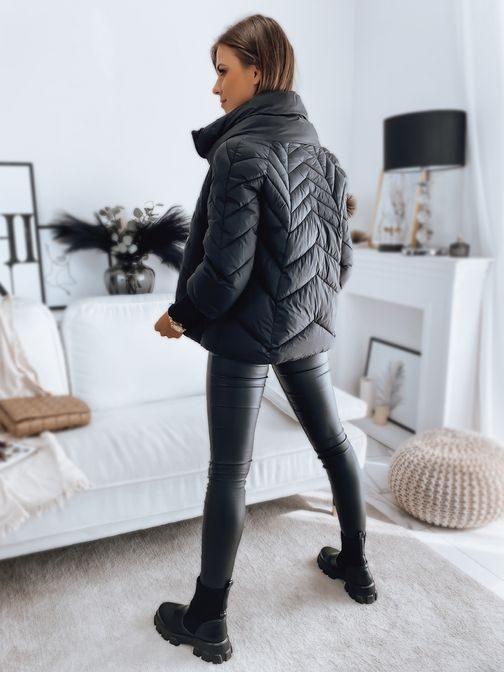 Egyedi fekete női kabát Iness