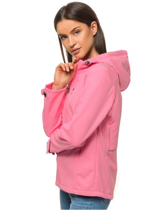 Divatos világosrózsaszín női softshell kabát JS/KSW6003