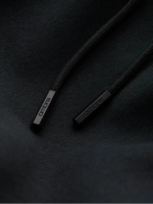 Fekete férfi kapucnis pulóver V9 SSBN-0161