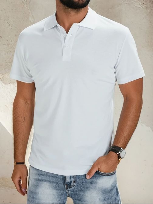 Divatos fehér férfi pólóing