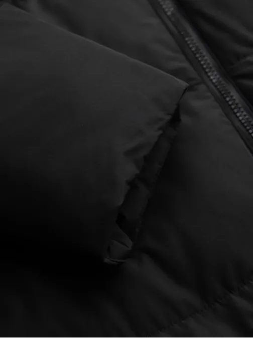 Vonzó steppelt fekete férfi parka V1 JALJ-0269