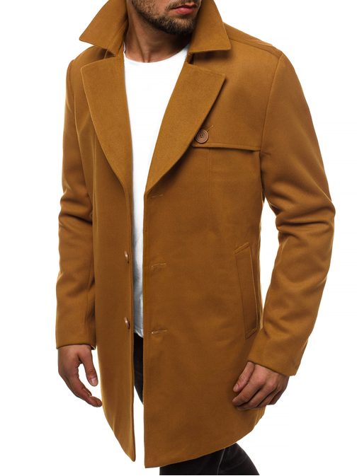 Modern camel színű kabát N/5922Z