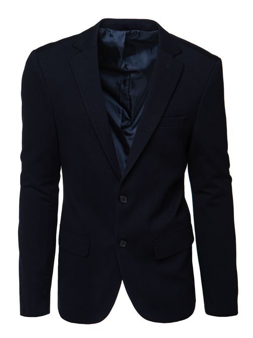 Kényelmes férfi kabát kék színben