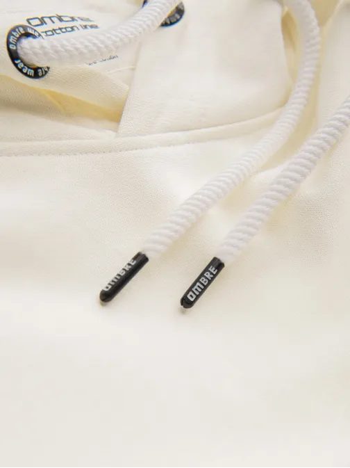 Időtlen krém színű kapucnis felső V11 SSBN-0177