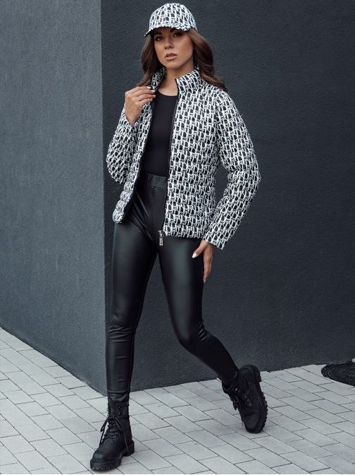 Csodás női fekete fehér steppelt dzseki  My Dear