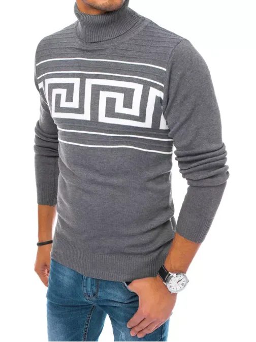 Sötét szürke mintás garbó