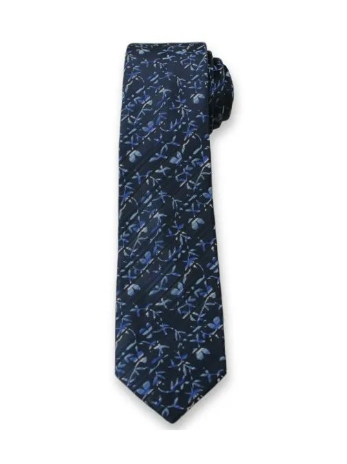 Sötét kék nyekkendő érdekes mintával  Angelo di Monti