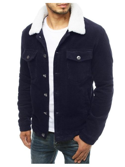 Sötét kék bársony dzseki