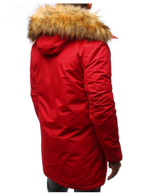 Téli piros parka kabát
