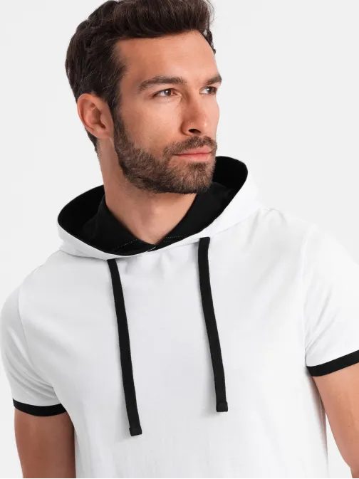 Fehér kapucnis póló  V1 TSCT-22SS-001