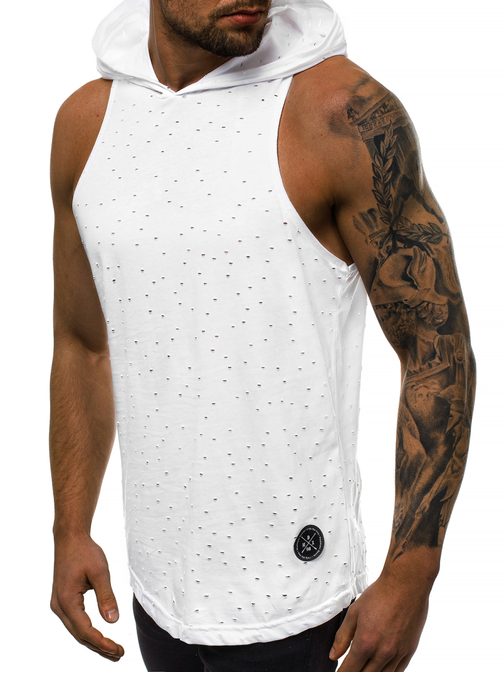 Fehér lyukacsos kapucnis atléta MAD/2893