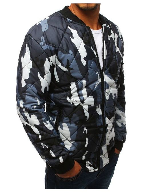 Kék terepmintás bomber dzseki