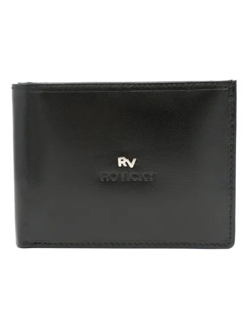 Férfi fekete bőr pénztárca RV