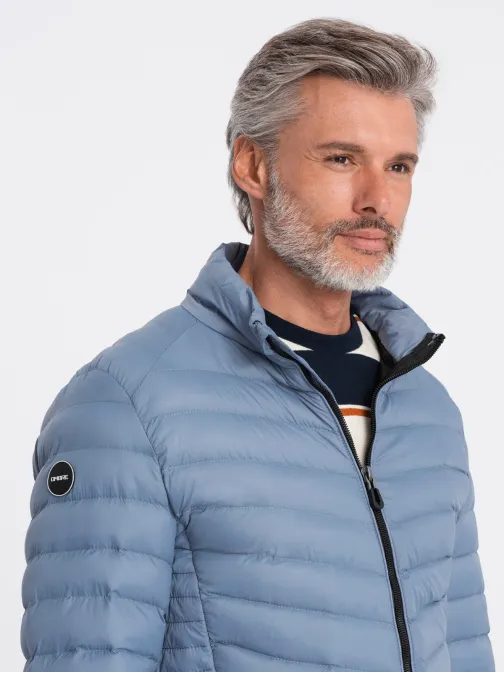 Halvány kék steppelt dzseki  C528