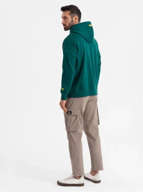 Szemet gyönyörködtető zöld unisex pulóver V17 SNBC-0105