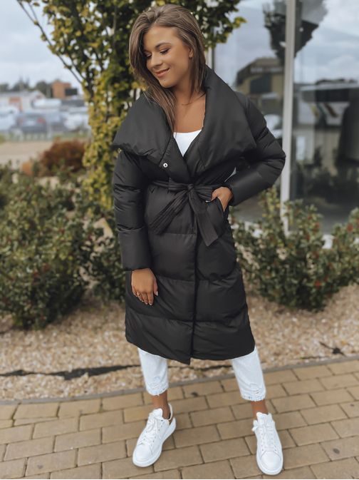 Női hosszú steppelt kabát Favi