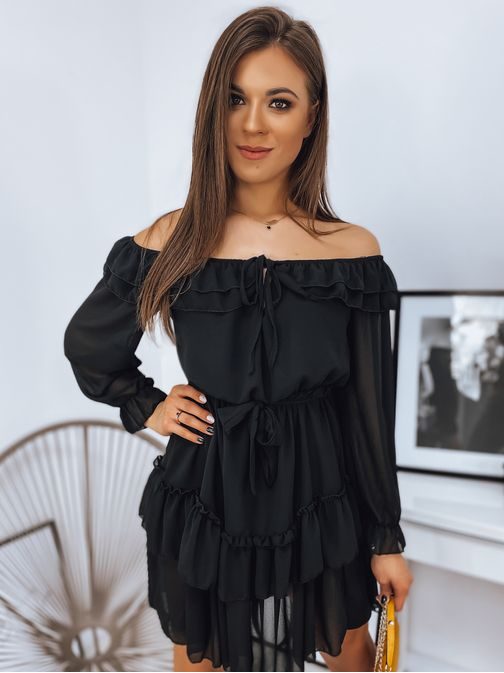 Stílusos fekete női spanyol ruha Brianna