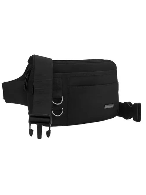 Stílusos fekete férfi övtáska