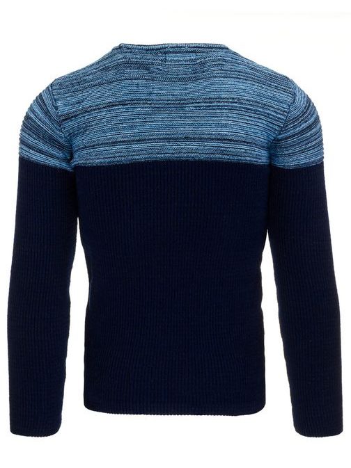 Egyedi kék pulóver