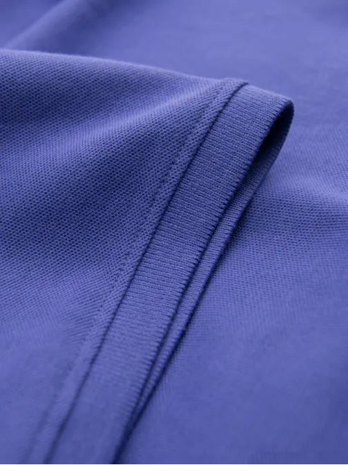 Egyszínű pamut férfi pólóing lila v12 om-pobs-0100