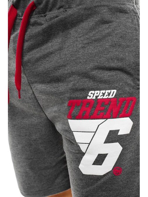 SPEED TREND grafit szürke rövid nadrág J.STYLE AA03