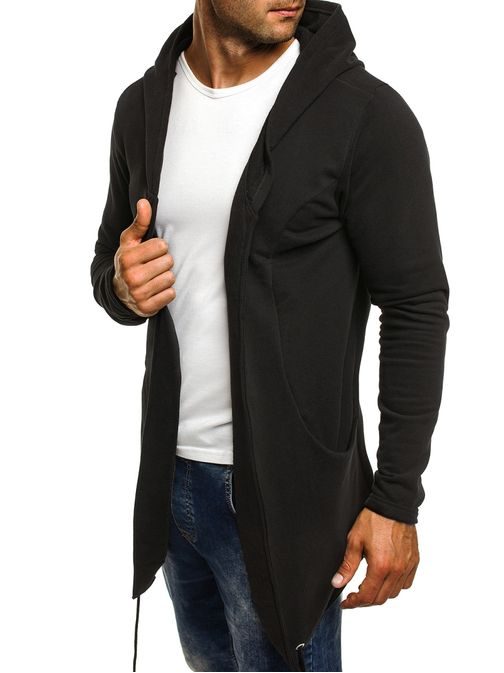 Fekete férfi kardigán BREEZY 9084