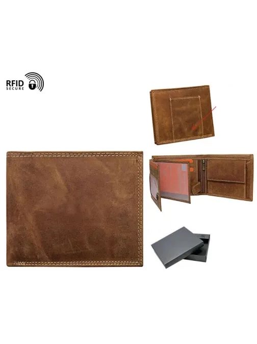 Elegáns világosbarna férfi pénztárca