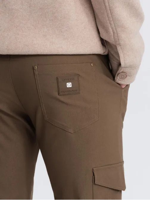 Oliva színű férfi cargo nadrág V2 PACG-0178