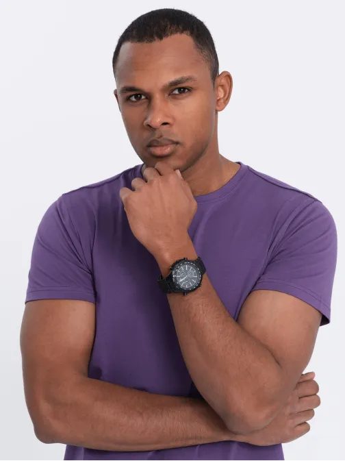 Lila pamut póló V13 TSBS-0146