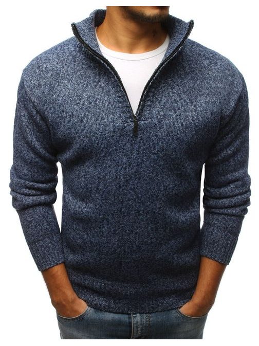 Elegáns kék pulóver