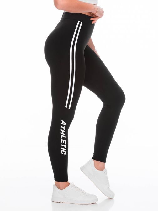 Női fekete leggings felirattal  Athletic PLR249