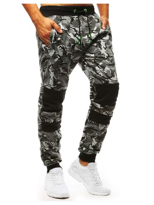 Szürke terepmintás melegítő nadrág