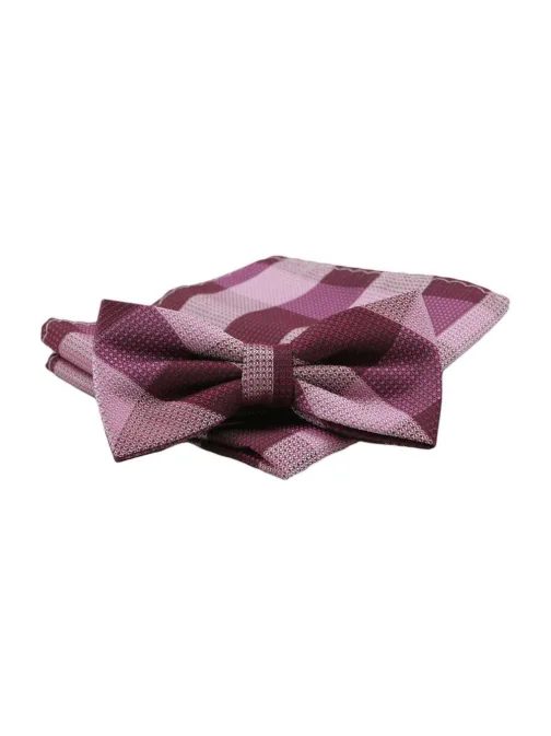 Bordó rózsaszín mintás nyakkendő  Alties