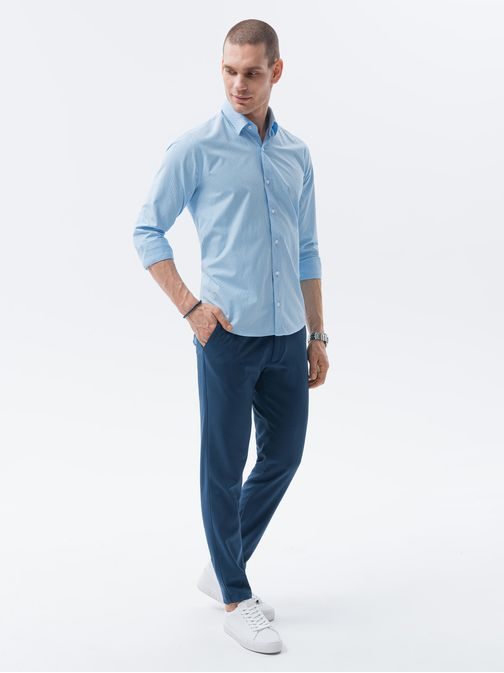 Halvábny kék mintás ing K606