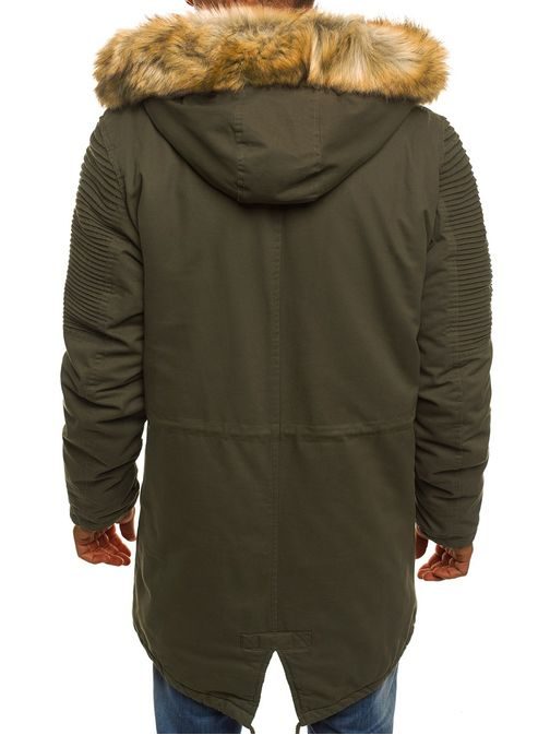 Khaki zöld téli parka kabát AK-CLUB YL003