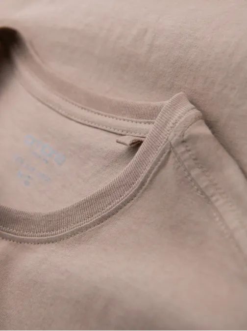 Basic Sand pamut póló kerek nyakú póló V11 TSBS-0236