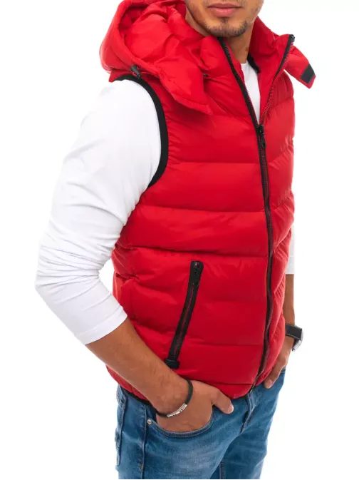 Piros steppelt mellény