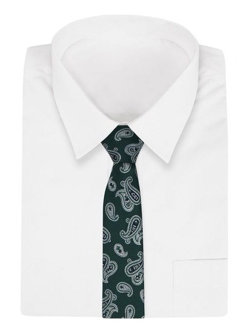 Zöld mintás nyakkendő
