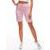Kényelmes rózsaszín női rövidnadrág WLR011