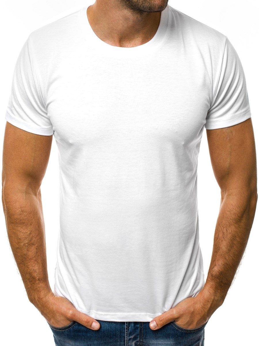 EGYSZÍNŰ SIMA FEHÉR RÖVID UJJÚ PÓLÓ OZONEE