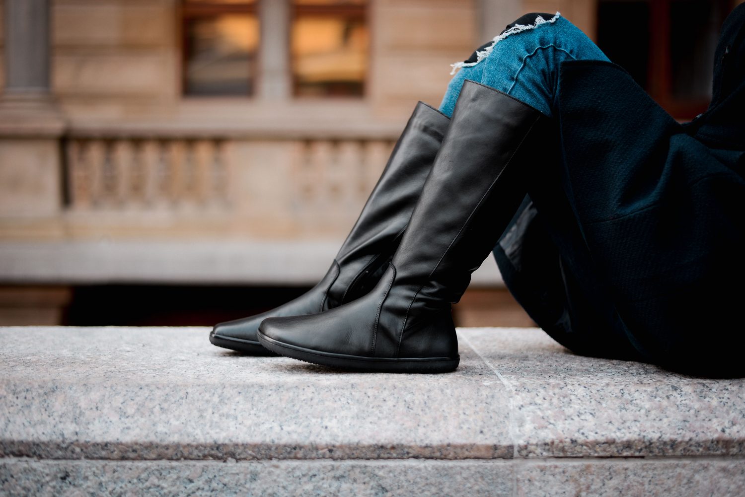 Thalia bőr mezítlábas téli cipő