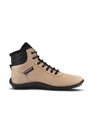 LEGUANO KOSMO Sand | Knöchelhohe gefütterte Barfußschuhe