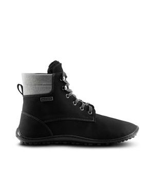 LEGUANO ICEBARE Black | Knöchelhohe gefütterte Barfußschuhe