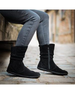 GROUNDIES ODESSA Barefoot+ Black | Damen Barfußstiefel