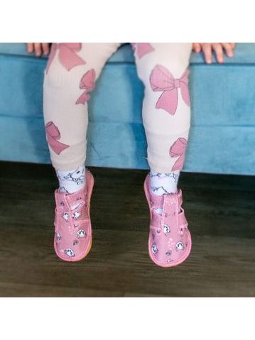 CRAVE SNOWFIELD Pink | Gefütterte Kinder-Barfußschuhe für den Winter